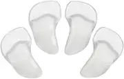 2 Pairs Gel Shoe Inserts Gel Arch Support Inserts Silicone Arch Pad Forefoot Gel Pads Support Pad Insole Front Feet Cushion Silicone Gel Arch Support Inserts