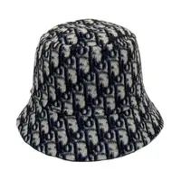 在飛比找森森購物網優惠-【DIOR】迪奧 雙面 羊毛 窄檐漁夫帽/水桶帽-藍色 (5