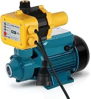 [GIANTZ] Water Pump, 35L/min Electric High Pressure Submersible Garden Pumps Controller Irrigation for Pool Pond Tank Home Farm Cleaning, Portable Ultra Quiet Rust-resistant Brass Impeller Blue