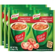 Knorr Tomato Soup Mix with Croutons 1.52Oz (3X2 Packs for 6 Pouches Total)| Deli