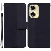 For Oppo A59 5G/ A2m 5G Case Geometry Imprinted Leather Phone Cover with Wallet