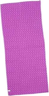 GRIRIW 1Pc Slip Blanket Yoga Mat with Plum Blossom Dots Lightweight Fitness Mat for Exercise and Floor Workouts Purple