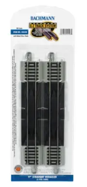 BACHMANN E-Z TRACK #44528 HO 9" STRAIGHT RERAILER NICKEL SILVER 2 PACK NEW