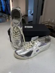 Onitsuka Tiger Mexico 66 silver/off white 1183B566-021 US women size 10