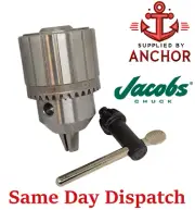 Jacobs 14946C Drill Chuck 3/8-24 Mount 1/16 - 1/2 Capacity KK Key