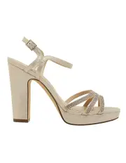 [NINA] Saralyn Platino Ref Suedette Sandals