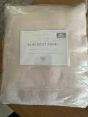Pottery Barn Kids Evelyn Ruffle Bottom Blackout Panel 44x96" Blush Light Pink