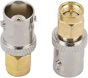 Durable BNC to SMA Adapter for Antenna Connection - Set of 2, Ideal RF Converter with Wide Frequency Bandwidth