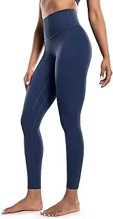 [POSHDIVAH] Women's Creamluxe Yoga Leggings High Waisted Cream-Feeling Workout Lounge Pants 25" for Running
