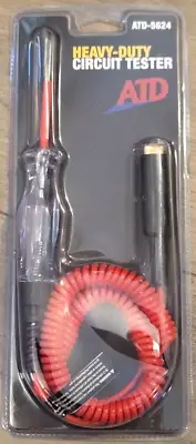 ATD Tools 6-12V Heavy Duty Circuit Tester/ Test Light w/10' Bungee Lead #5624