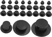 Sosoport 36pcs Mini Hats for Crafts Elegant Top Hats for Dolls Snowmen for DIY Projects Celebrations for Christmas Parties Birthdays Weddings Versatile Decorative Accessories