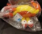 FACTORY SEALED: Kohl's Cares Yellow Orange Crab Plush Pout Fish Deborah Diesen