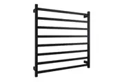 AGUZZO EZY FIT Heated Towel Rail - Square Tube - Dual Wired - (W900mm x H920mm) - Matte Black