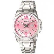 CASIO LADIES LTP1314D-5A PINK DIAL 50 METERS WATER RESISTANT ANALOG WATCH