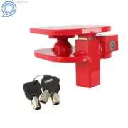 Electro-Plated and Powder Coated Finish Red Steel Ball and Ring Hitch Lock