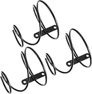 3pcs Iron wine rack wine bottle Holder metal brackets spiral wine wall holder wall mounted wine rack wine display wine storage cabinet wrought iron metallic line individual