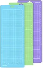 3Pcs Reusable Cutting Mat, 4.5" x 12" Reusable Cutting Mat for Crafts with Protective Film, Use with Cardstock, Iron On, Vinyl and More, Compatible with Cricut Joy
