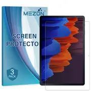[3 Pack] Samsung Galaxy Tab S7+ 12.4" Ultra Clear Film Screen Protector by MEZON (SM-T970, T975, Clear) – FREE EXPRESS
