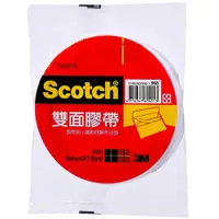 在飛比找樂天市場購物網優惠-3M Scotch 雙面膠帶 6mmX15yd 單入袋裝