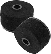 JEWEDECO 2 Sets Cymbal Sleeves Drum Cymbal Felt Washer Replacement Parts for Various Drum Kits and Stands Convenient to Replace Durable and Easy Maintenance