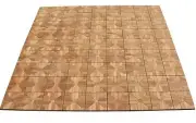 TEAK DECK TILES 12" x 12" Outdoor Patio Interlocking DIY (Box of 12) Floor NEW