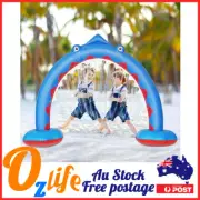 OZ Shark Sprinkler Inflatable Pools Arch Kids Outdoor Summer Water Toy AU