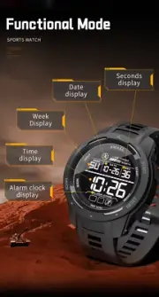 SMAEL Brand Men Electronics Watch Outdoor Sports Waterproof Big Dial Digital LED