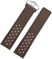 [London Craftwork] 22mm Suede Leather Strap compatible with TAG HEUER MONACO CARRERA FORMULA 1 Watch