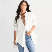 Free People Freya Poplin Tunic Size S