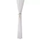 Solid White Curtain 250x100cm White Sheer Curtains for Living Room Kitchen