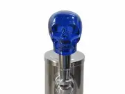 Blue Skull Zombie Beer Tap Handle Sports Bar Kegerator Resin Breweriana