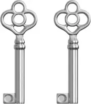 KY-14 Hollow Barrel Skeleton Key for Antique Cabinets and Clocks (Single Pack)