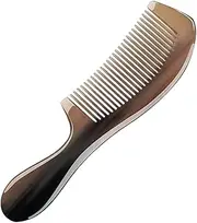 Lmyit Buffalo Horn Comb,Wide Tooth Hair Brush Anti-Static Natural Horn Comb - Massage Health Care Beard Bone Brush for Wet Hair & Dry Hair