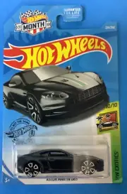 2010 Hot Wheels HW Exotics black Aston Martin DBS 10/10 White Spokes