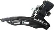 shimano FD-TZ500 6/7 Speed Bike Triple Front Derailleur Top-Pull 31.8mm, black