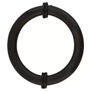 Oil Rub. Bronze 5-1/8" Tubular Circular Style Brass Shower Door 3/4" Pull Hand