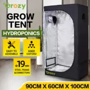 GROZY 90x60x100cm Grow Tent Hydroponics Indoor Plant System Reflective Oxford AU