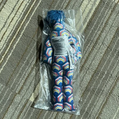 Dammit Doll 12” Win Dammit Plush New Sealed Stress Reliever Blue Geometric