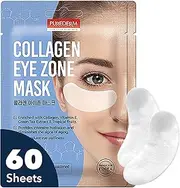 Deluxe Collagen Eye Mask Collagen Pads For Women By Purederm 2 Pack Of 30 Sheets/Natural Eye Patches With Anti-aging and Wrinkle Care Properties/Help Reduce Dark Circles and Puffiness