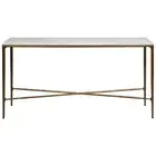 NEW Cafe Lighting Heston Marble Console Table Brass Medium