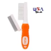 Wahl Soft Grip 2 in 1 Flea / Finishing Comb Cats Dogs Pets eggs ticks nits lice