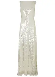 Emilia Wickstead Leoni Sequin-embellished Tulle Gown - Silver - 8 (UK8 / S) 8 (UK8 / S)