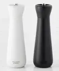Williams Sonoma LARGE Wood Salt and Pepper Mills BLACK & WHITE in Box $139.95