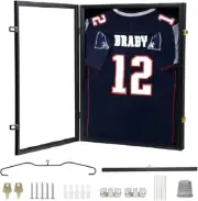 Jersey Frame Display Case Lockable Large Sports Jersey Showcase Box for Footb...