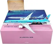 Pre-Built Model Aircraft 1:400 Static Model Airplane for Korean Air B777-300ER HL7204 Blackpink High-Detailed Model Collectible Aircraft Miniature Airplane Model
