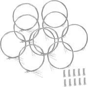 Abaodam 5set Brake Cable Kit Galvanized Wire Cores with Tail Caps for Lightweight Easy to Install