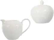 HOLIDYOYO 2 Pcs Ceramic Sugar Jar and Milk Jug Lightweight Coffee and Candy Containers for Easy Storage Design for Home Decor