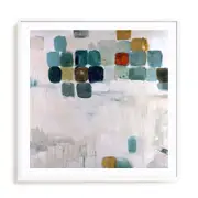 Artey | Patio Mosaic - Framed Print - White Frame - 60 x 60cm
