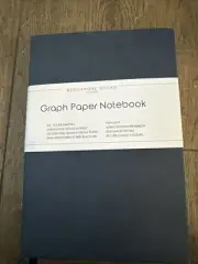 Graph Paper Notebook - Regular Navy | Premium Square Grid Math & Science Jour...