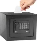 Electronic Deposit Drop Small Safe Box for Kid Money Coin Home Office Hotel Room